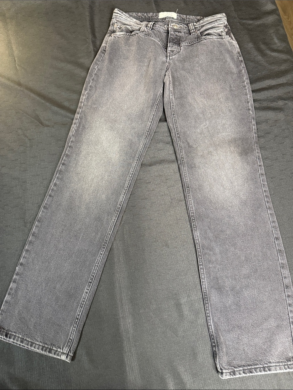 We The Free Women's Gray Straight-Leg Jeans Size 28 Preppy Anthropologie